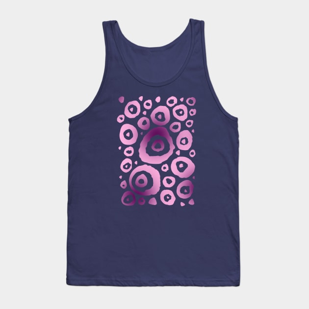 Purple Circle Pattern Tank Top by SisterSpyder923